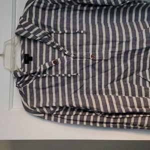 J Crew striped long-sleeved top with hood